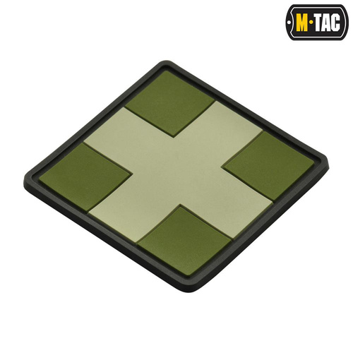 M-Tac - Medic Cross Square 3D PVC nášivka - olivová - 51124001