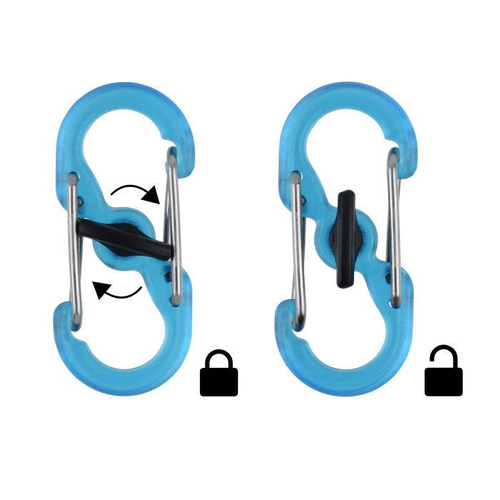 Nite Ize - S-Biner KeyRing Locker - nerez - KRGP-11-R3