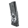 MFT - Polymerový zásobník Extreme Duty Punisher Skull pro AR-15 / M4 - 5,56 x 45 mm/.223 - 30 nábojů - černý - EXDPM556D-PSS-WH