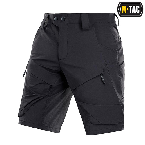 M-Tac - Taktické šortky Rubicon Flex - 4-Way Stretch - YKK - Černá - 20070002