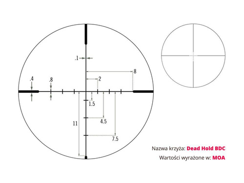 Vortex Optics - Puškohled Crossfire II 6-18x44 - 1'' - AO - Dead-Hold BDC MOA - Black - CF2-31033