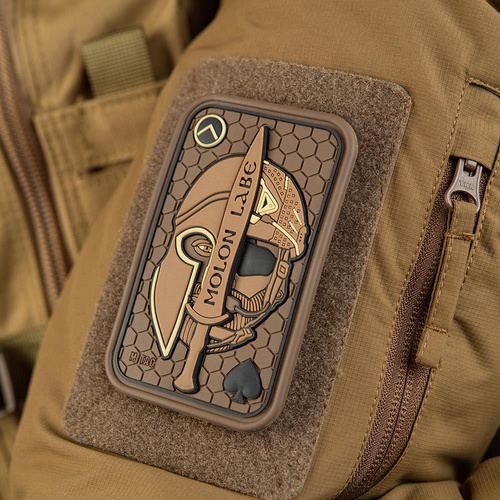 M-Tac - Morální nášivka - Molon Labe Ace Jacquard - Coyote / PVC - 51127005