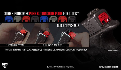 Strike Industries - Krycí deska V1 pro Glock - černá - SI-GSP-V1-BK