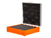 Megaline - přepravní box - 11x11x3,5 cm - oranžovo-průhledný - 607/0002OT