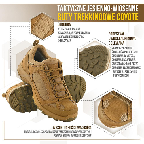 M-Tac - Trekové boty - Cordura - Coyote - 1JJ115/6TPLV