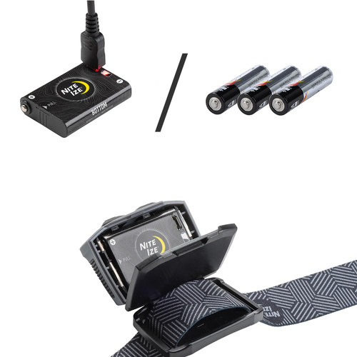 Nite Ize - Svítilna s hlavou Radiant® RH1™ - 600 lm - šedá/černá - RH1-09-R8