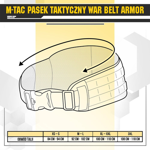 M-Tac - Taktický opasek War Belt Armor - Ranger Green - 10037823