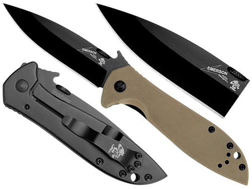 Kershaw - Taktický nůž Emerson 6054BRNBLK - 8Cr14MoV - černý - 6054BRNBLK