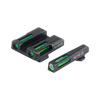 Hiviz - LiteWave H3 Tritium/Litepipe mířidla - Glock - zelená - bílý obrys - GLN325