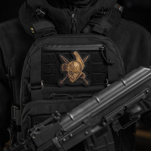 M-Tac - Nášivka na přilbu Gladiátor - výšivka - 500D Cordura - zlatá - 51374002