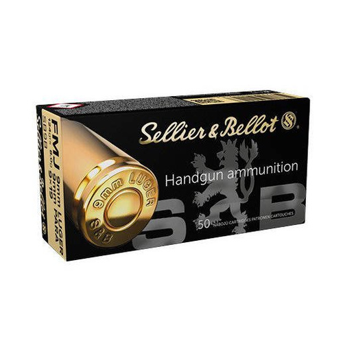 Sellier&Bellot - Pistolové střelivo 9x19 Para FMJ 124 gr - BOX 50 ks