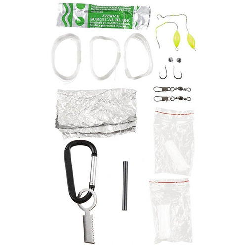 Fox Outdoor - Padáková šňůra pro přežití - 11 prvků - černá - 27118A