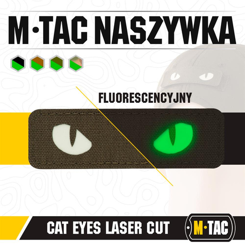 M-Tac - Nášivka - kočičí oči - laserem řezaná - zelená Ranger - 51009239