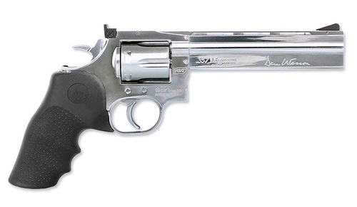 ASG - Dan Wesson 715 6'' - stříbrná replika revolveru - nízký výkon - 18194