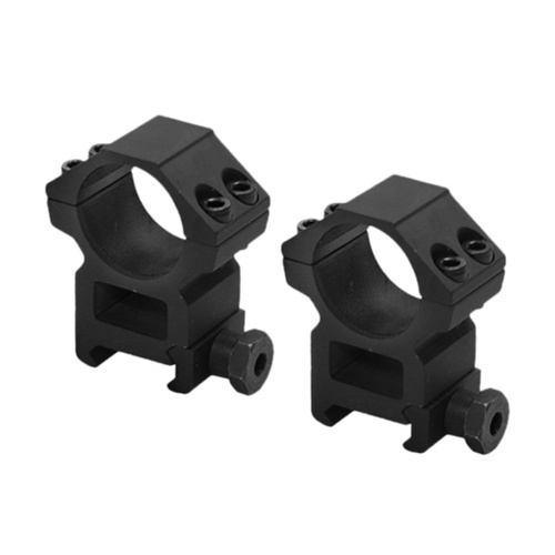 Leapers - Dvoudílný držák AccuShot 1"/22 - 25,4 mm - vysoký - černý - RGWM-25H4