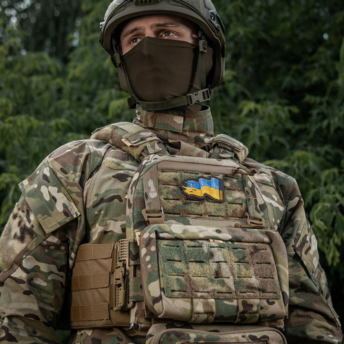 M-Tac - nášivka s vlajkou Ukrajiny - výšivka - Cordura 500D - levá - zelená Ranger - 51298023