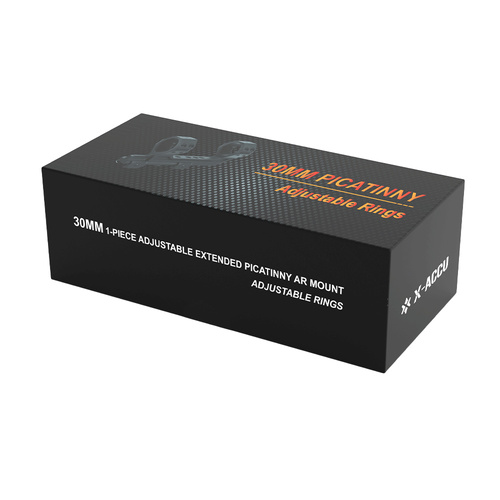 Vector Optics - Nastavitelná prodloužená jednodílná montáž Picatinny - 30 mm - černá - XASR-3037