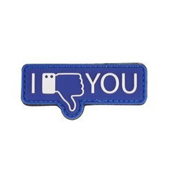 101 Inc - 3D nášivka - I Don't Like You - modrá - 444130-7349