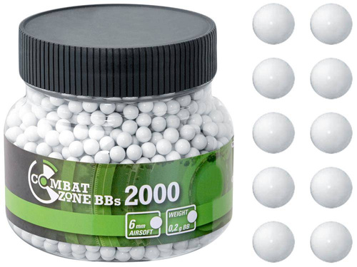 Umarex - ASG Combat Zone Basic BB - 0,20 g - 2000 ks - bílá - 2.5674 