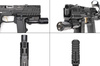 Strike Industries - Štít proti výbuchu Hyper pro pistole SMC Alfa/Bravo - Černý - SI-SMC-BS-S