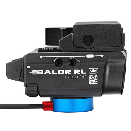 Olight - Zbraňové LED světlo s laserovým zaměřovačem BALDR RL MINI - 600 lumenů - černé