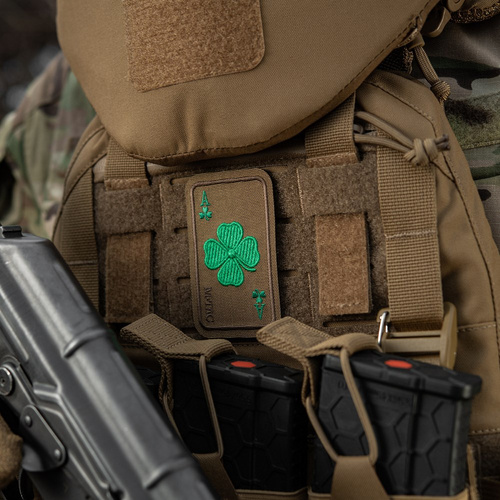 M-Tac - nášivka Lucky Card - Cordura 500D - Clover - Coyote - 51391005