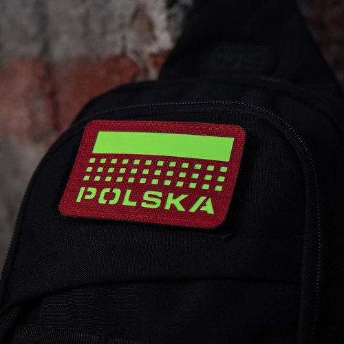 M-Tac - Vlajková nášivka - Polsko 50x80 - Laserem řezaná červeno-bílá - 51006233.