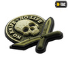 M-Tac - No Knife - No Life 3D PVC náplast - Olive - 51128001