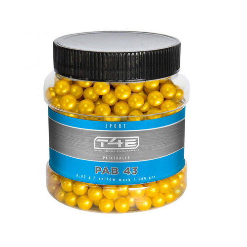 Umarex - Paintballs T4E Sport PAB .43 cal. - 500 ks - žlutá - 2.4480