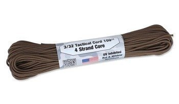 Atwood Rope MFG - Taktická šňůra 3/32 - 2,2 mm - hnědá - 100 stop
