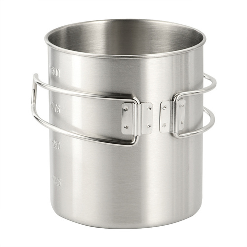 M-Tac - Nerezový hrnek se skládací rukojetí - 450 ml - CL1C-M37-A