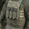 M-Tac - Trojité pouzdro na zásobníky pro AR / AK Elite Laser Cut - Ranger Green - 10145123
