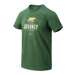 Helikon - Tričko Journey to Perfection - Bavlna - Monstera Green - TS-JTP-CO-MG