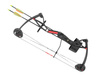 Poe Lang - Kladkový lukostřelec - 15-22 lb - 25" - Černý/Červený - CO-034B