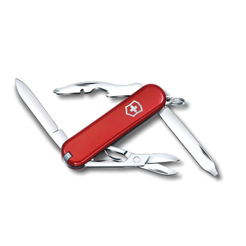 Victorinox - Kapesní nůž Rambler - 10 funkcí - 1.4410 - Polymer - Červený - 0.6363