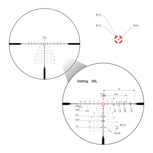 Vector Optics - Puškohled Continental x6 3-18 FFP - 50 mm - černý - SCFF-43