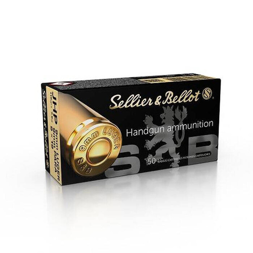 Sellier&Bellot - Pistolové střelivo 9x19 Luger Parabellum JHP 115gr/7,5g - BOX 50 ks - V310422