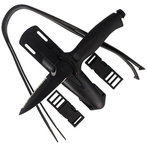MAC Knives - Potápěčský nůž Aquatys Stiletto 2 Black 120 mm - 008BLK
