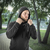 M-Tac - Bavlněná mikina s kapucí Raglan - černá - 20483002