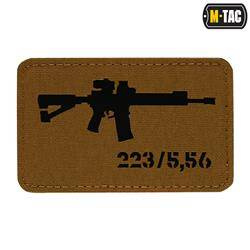 M-Tac - Laserem vyřezávaná nášivka AR-15 223/5.56 - Coyote/Black - 51111502
