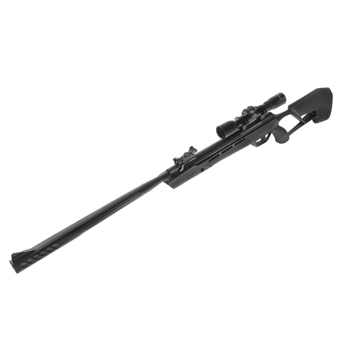 Crosman - Mag-Fire Mission Nitro Piston Airgun - s puškohledem 4x32 - 4,5 mm Diabolo - Black - 17-CMM7SXS