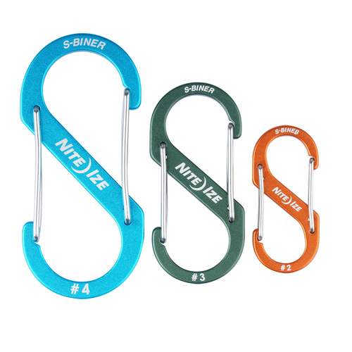 Nite Ize - S-Biner® Aluminum Dual Carabiner Combo - 3 ks - SBA234-A2-R6