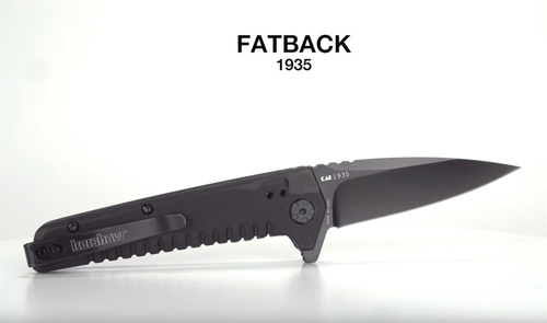 Kershaw - 1935 Fatback Tactical Knife - 8Cr13MoV - Black - 1935