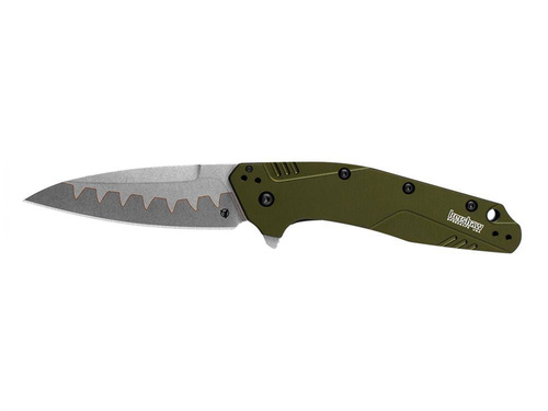 Kershaw - Taktický nůž Dividend 1812OLCB - N690/D2 - Olive - 1812OLCB