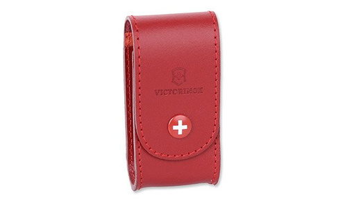 Victorinox - Kožené pouzdro na opasek - červené - 4.0521.1