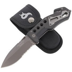 FOX - Nůž BlackFox Drop Point Rescue Folder- Black - BF-115