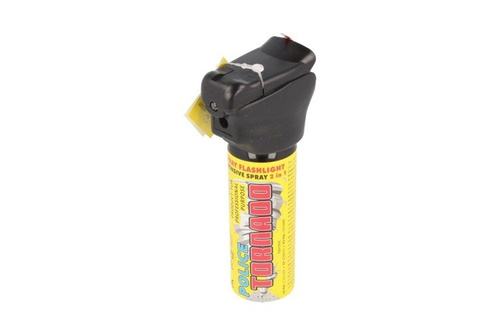 ESP - Pepřový sprej Policejní tornádo s LED svítilnou - proudový - 63 ml - SFL-01-63