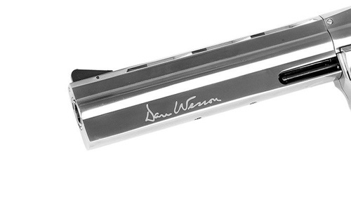 ASG - Dan Wesson 715 6'' - stříbrná replika revolveru - nízký výkon - 18194