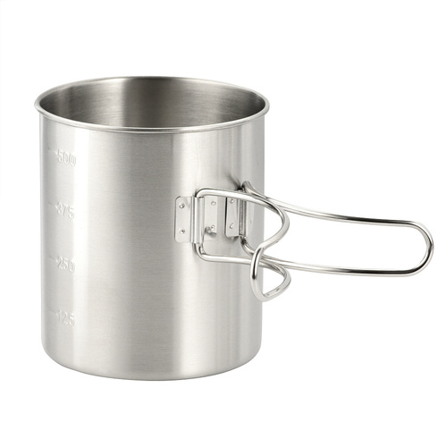 M-Tac - Nerezový hrnek se skládací rukojetí - 450 ml - CL1C-M37-A