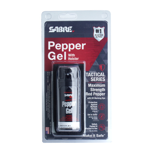 Sabre Red - Pepřový gel s flipem a pouzdrem na opasek - Gel - Stream - 53 ml - MK-3-GEL-H-US